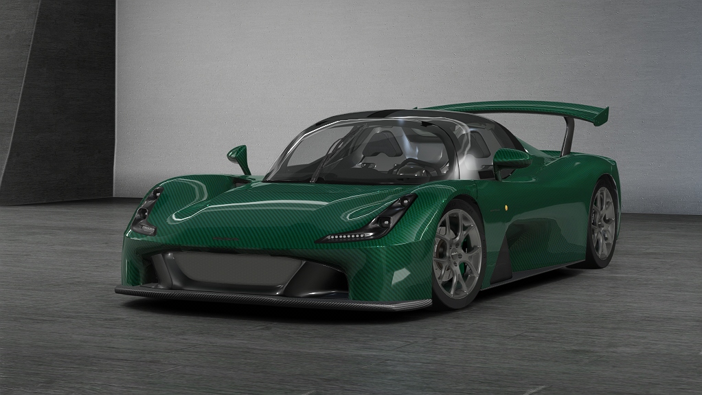 Dallara Stradale, skin verde_carbonio_lucido