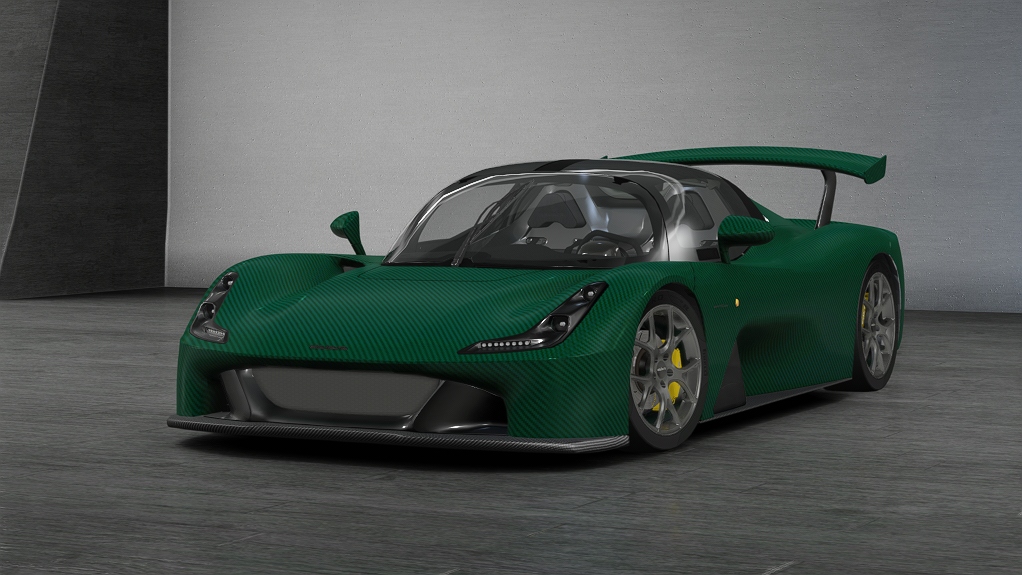 Dallara Stradale, skin verde_carbonio_opaco