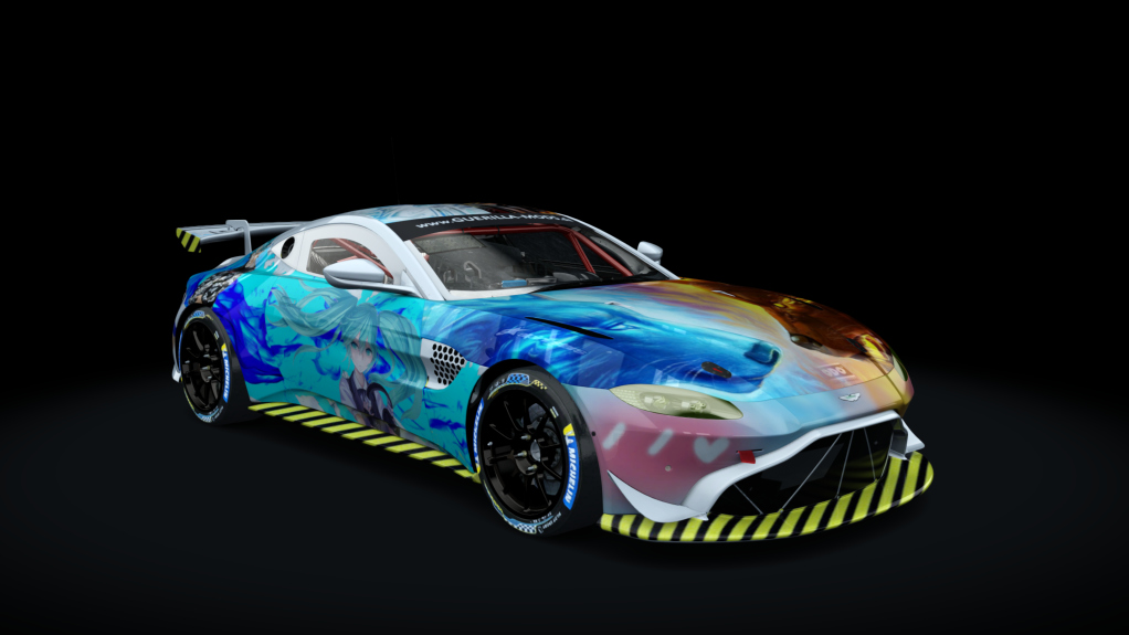 Aston Martin Vantage GT4, skin Two Wolves Racing