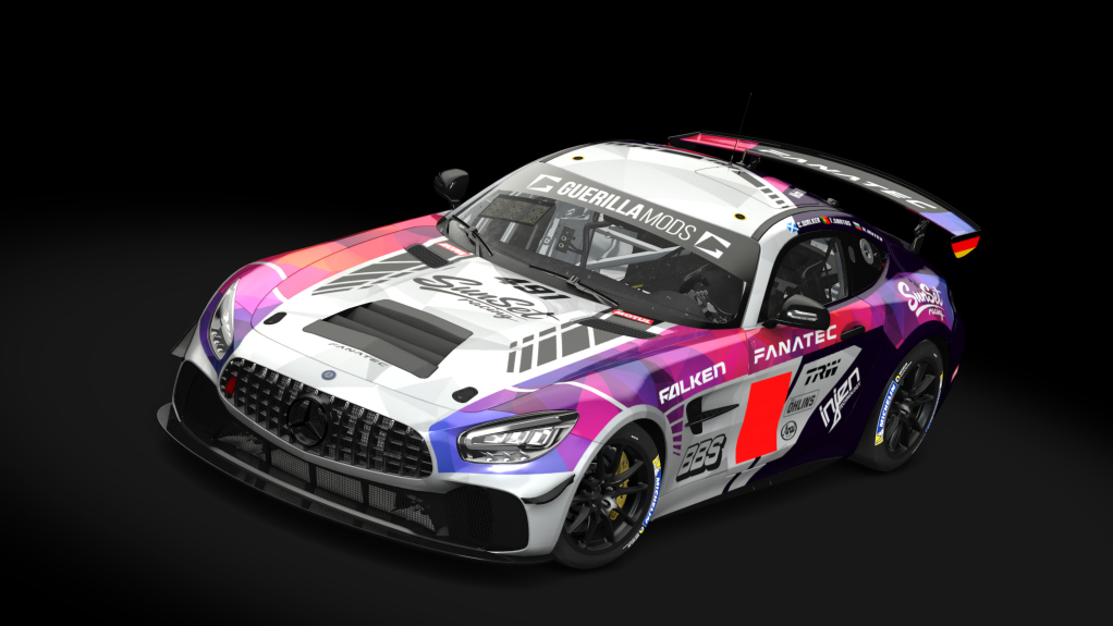 Mercedes AMG GT4 EVO, skin BATHURST_SUNSET_RACING_491_MERCEDES_GT4