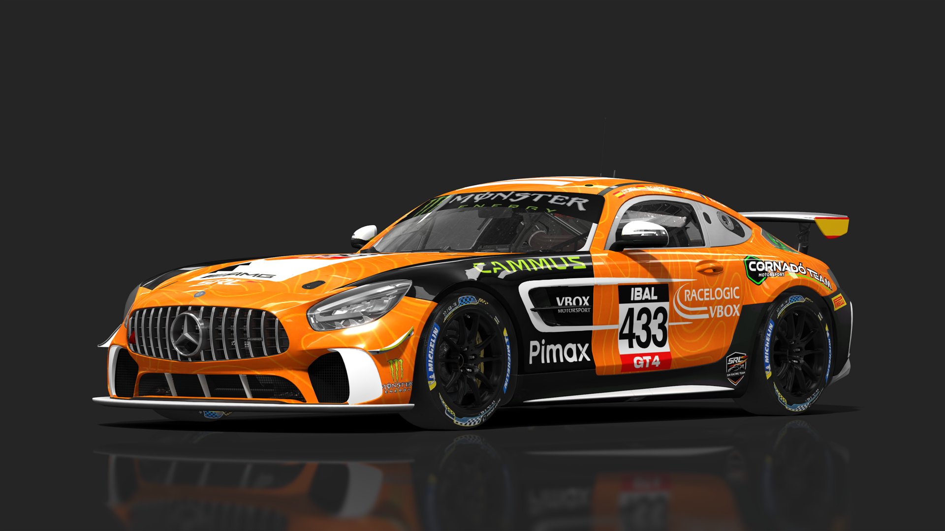 Mercedes AMG GT4 EVO, skin SRL GT4
