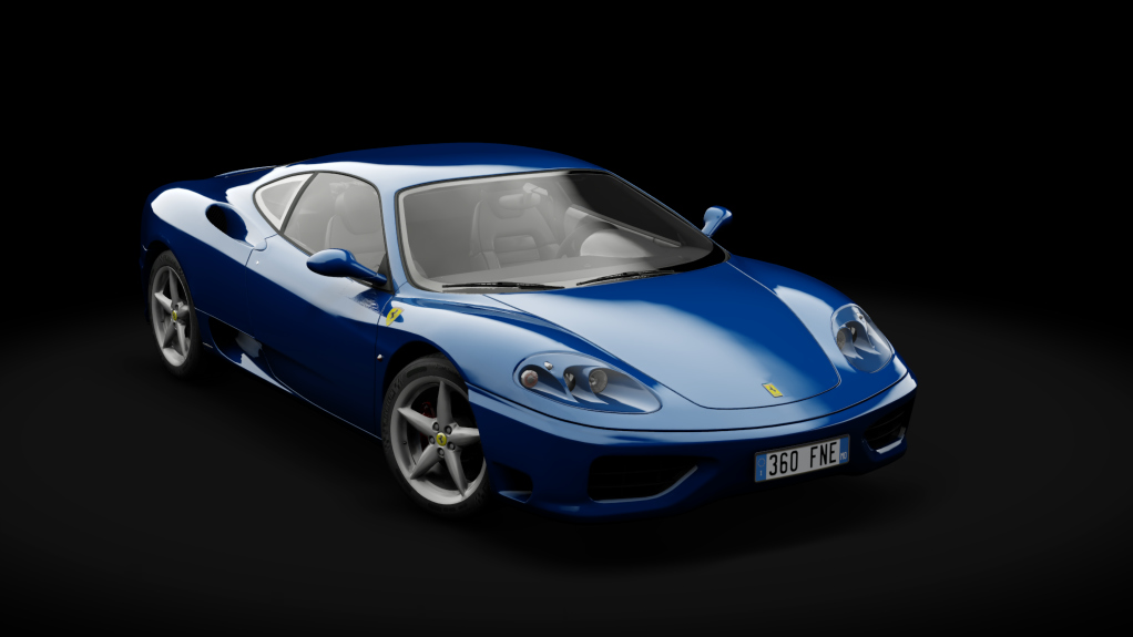 Ferrari 360 Modena S1, skin Blu Ghibli