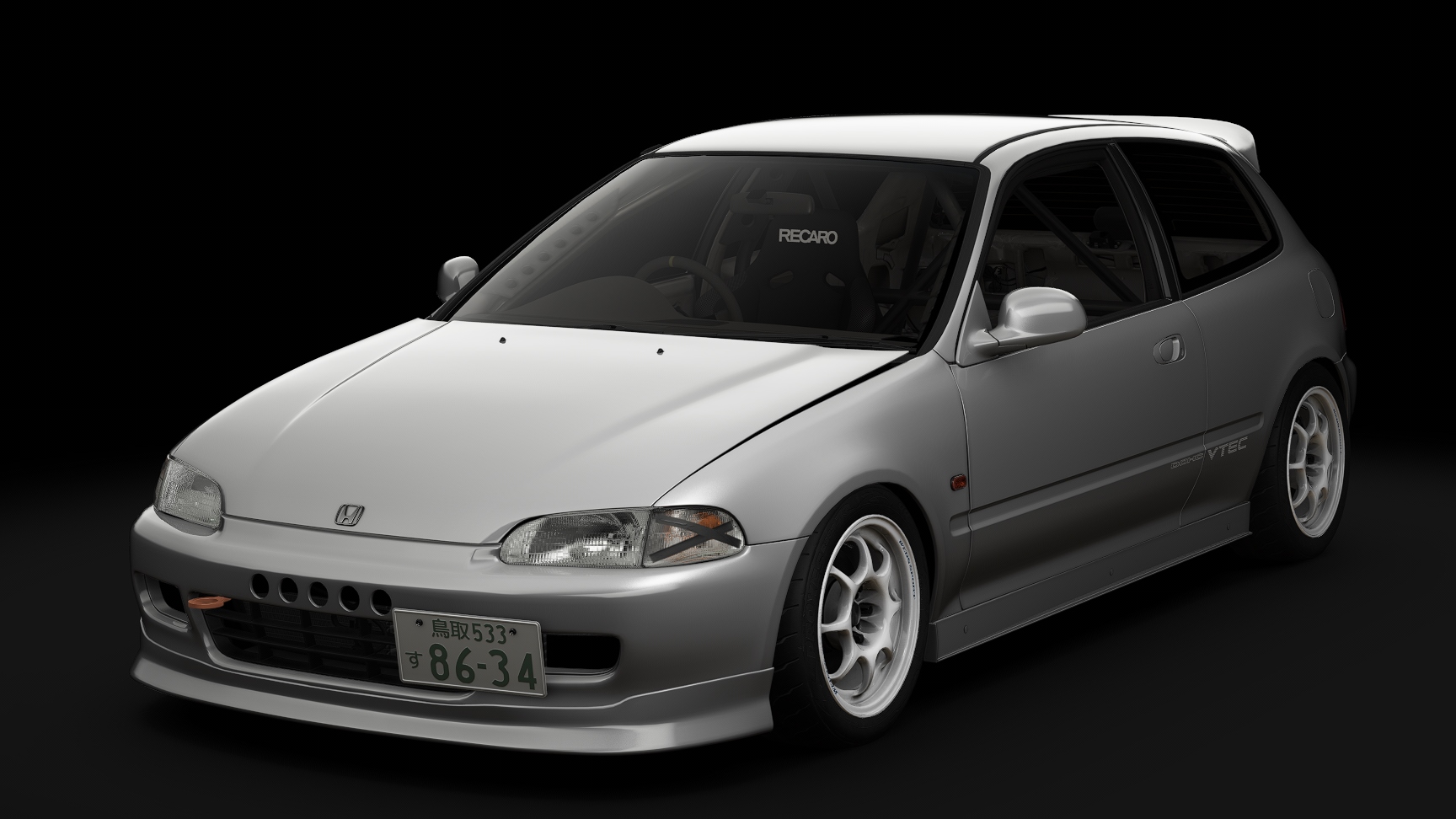 Honda Civic SiR-II Cup Car, skin 01_vogue_silver_metallic
