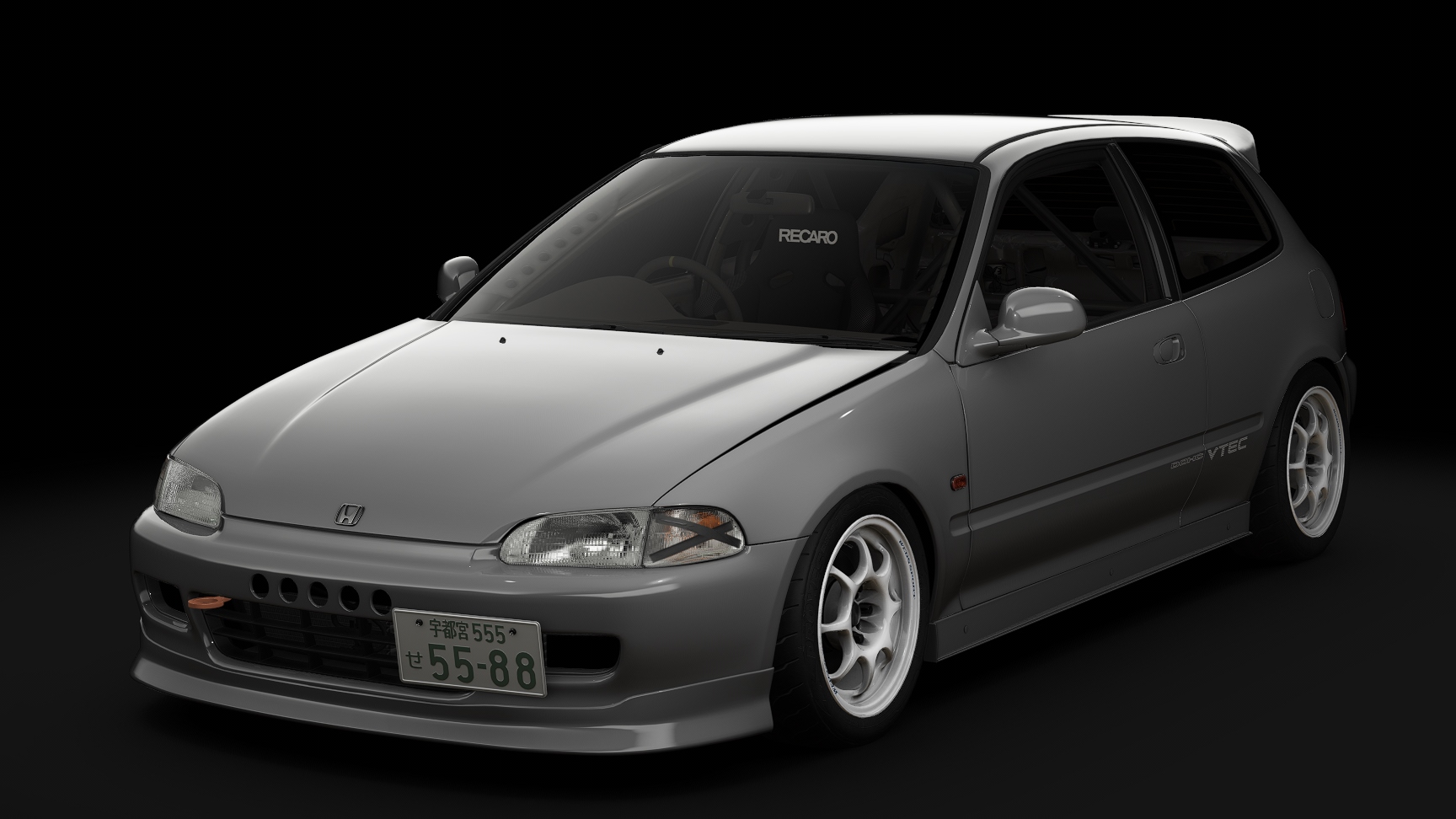 Honda Civic SiR-II Cup Car, skin 02_pewter_grey_metallic