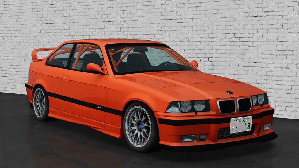 BMW M3 E36 Slang Spec, skin fire_orange