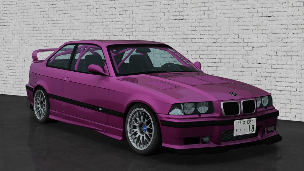 BMW M3 E36 Slang Spec, skin lila_metallic
