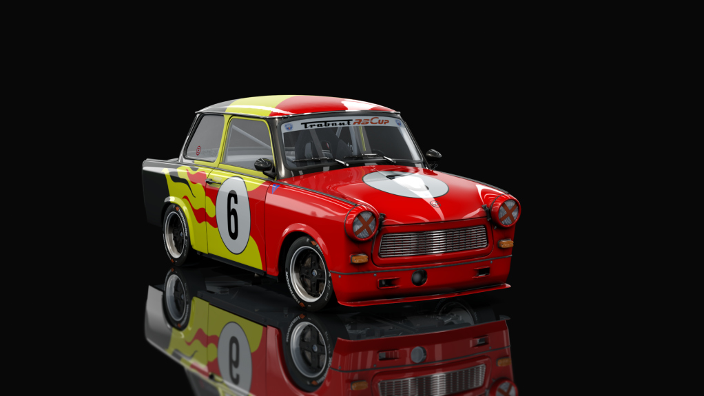 Trabant P 601 RS Reverse Racing, skin 6_unbehaun