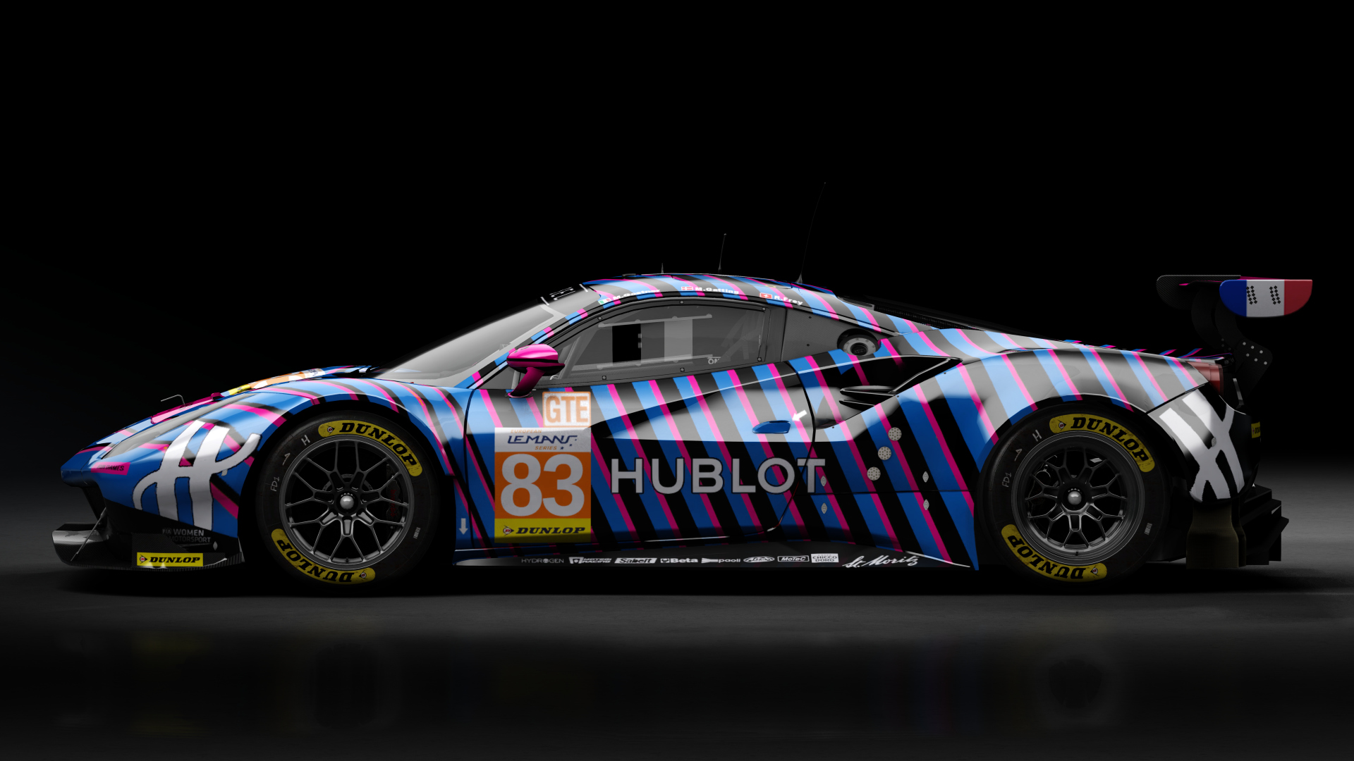 2018 Ferrari 488 GTE Evo [Michelotto], skin 2019 #83 Kessel Racing ELMS