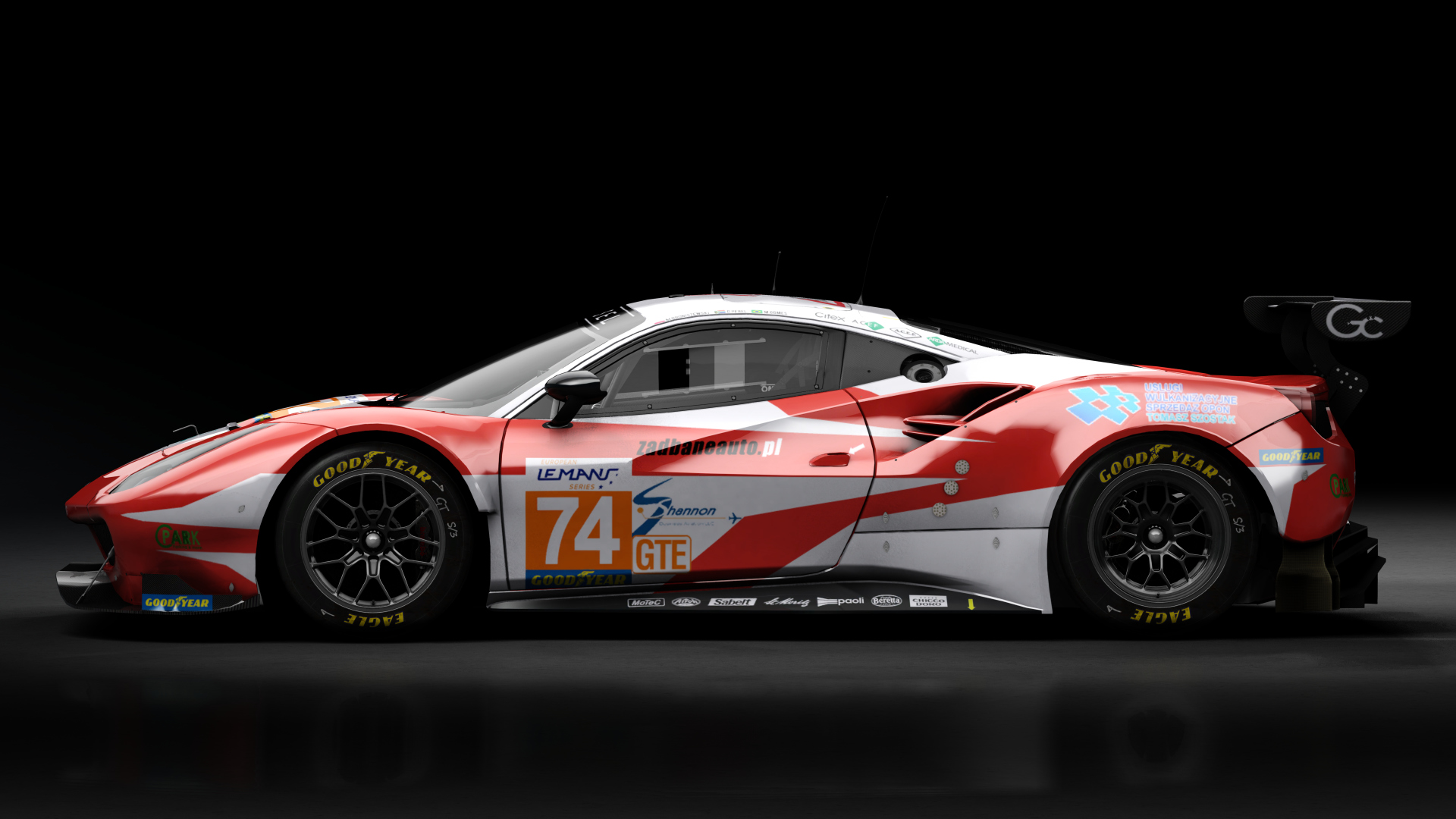 2018 Ferrari 488 GTE Evo [Michelotto], skin 2020 #74 Kessel Racing ELMS