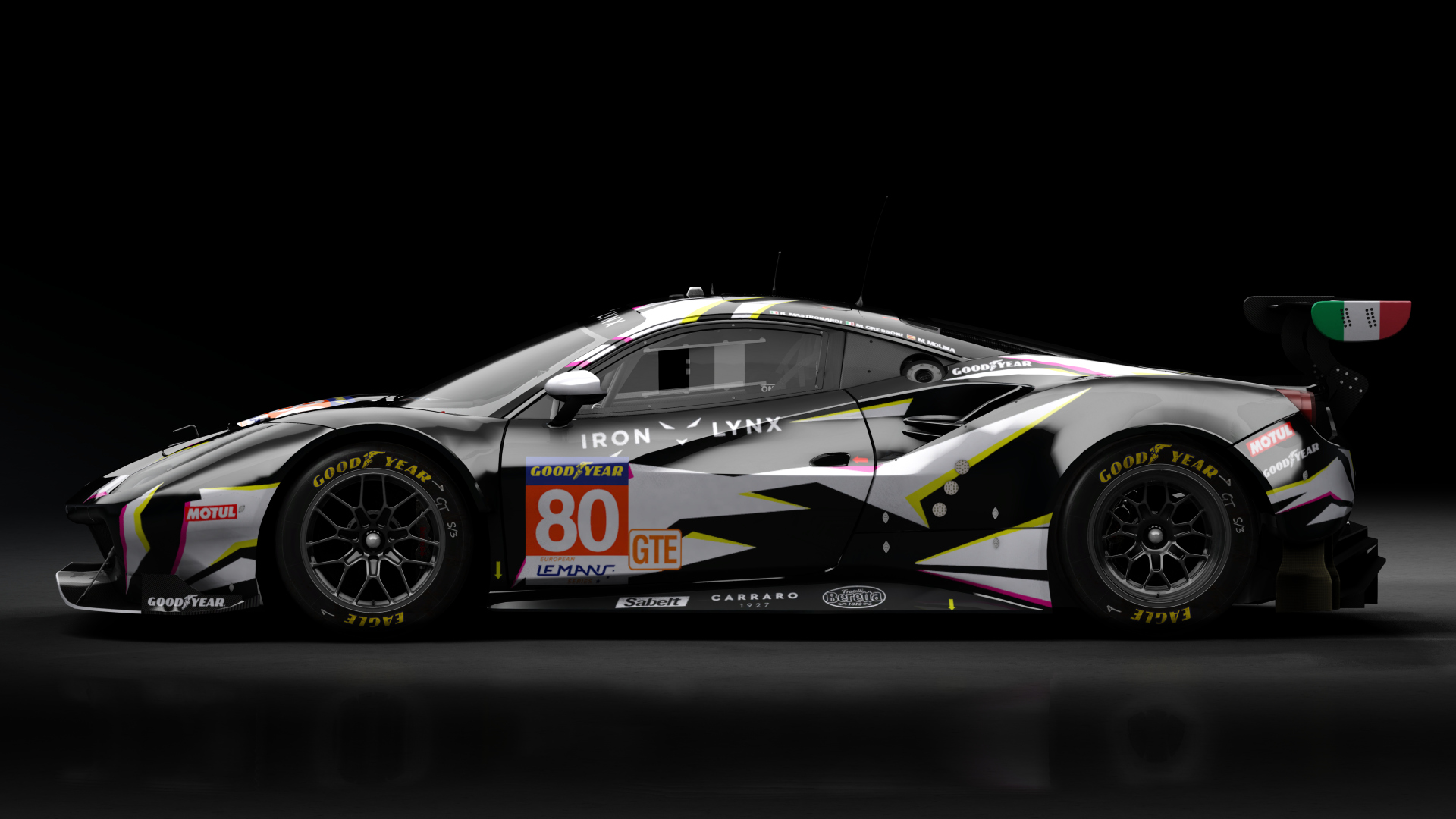 2018 Ferrari 488 GTE Evo [Michelotto], skin 2021 #80 Iron Lynx ELMS