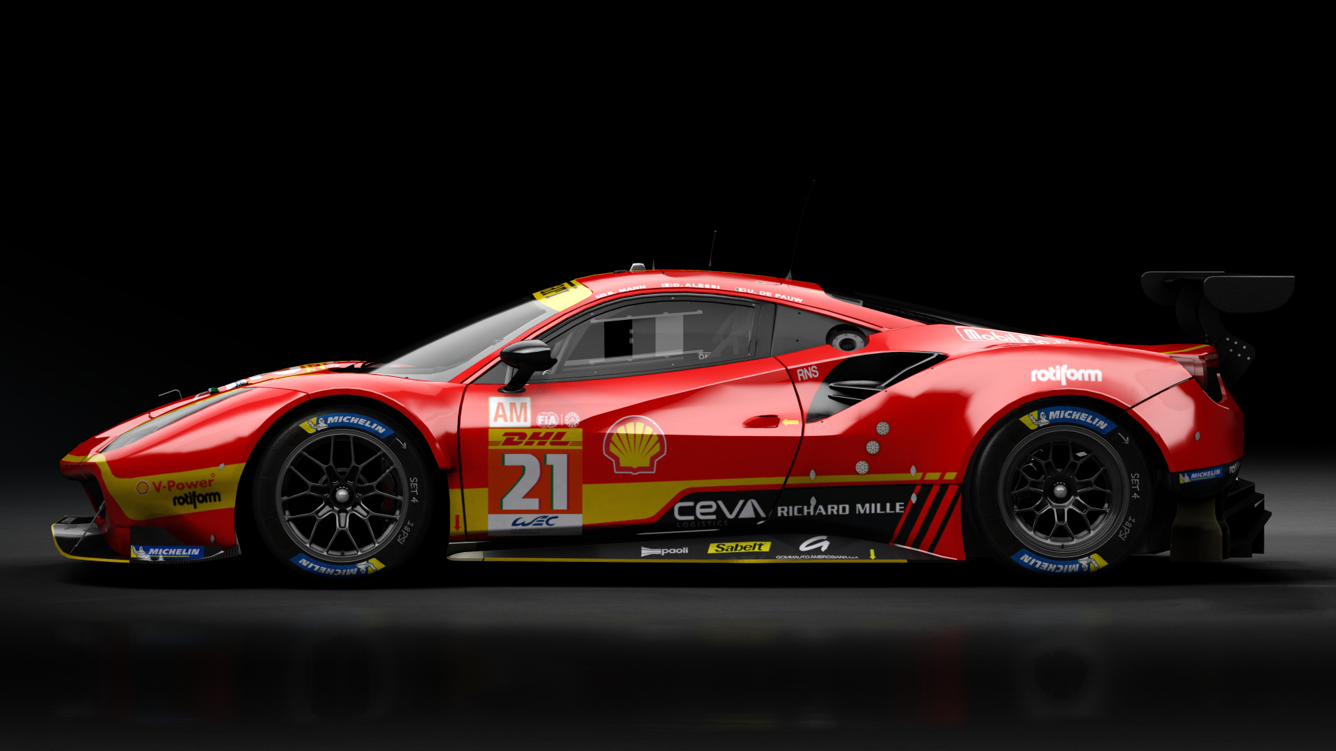 2018 Ferrari 488 GTE Evo [Michelotto], skin 2023 #21 AF Corse WEC Rd3 SPA