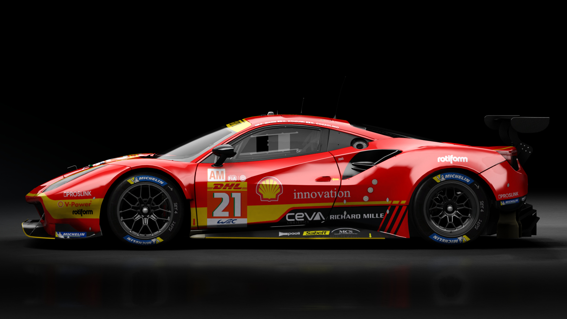 2018 Ferrari 488 GTE Evo [Michelotto], skin 2023 #21 AF Corse WEC Rd6 Fuji