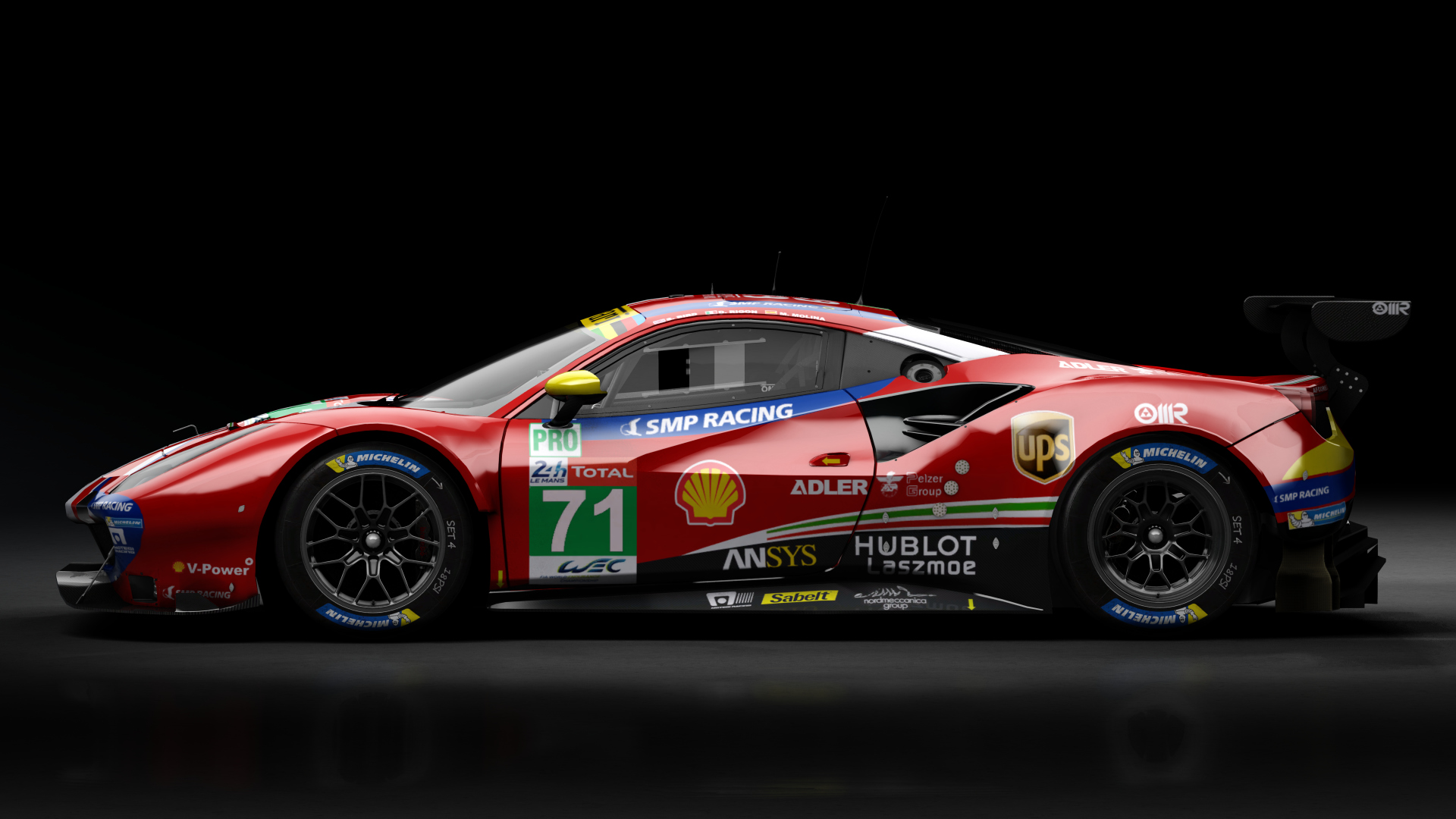 2018 Ferrari 488 GTE Evo Le Mans Spec [Michelotto], skin 2019 #71 AF Corse LM24
