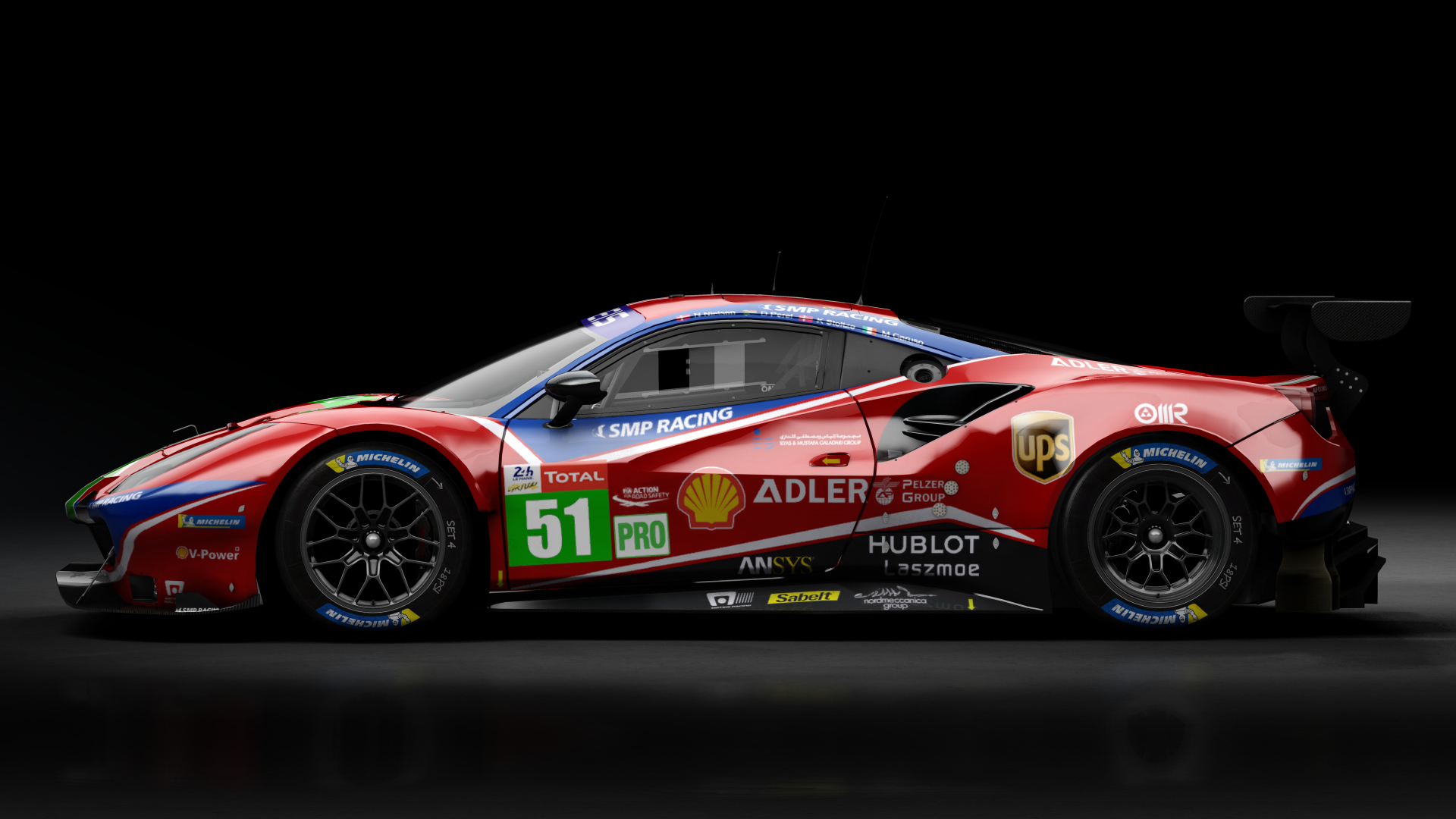 2018 Ferrari 488 GTE Evo Le Mans Spec [Michelotto], skin 2020 #51 AF Corse LM24 VIRTUAL
