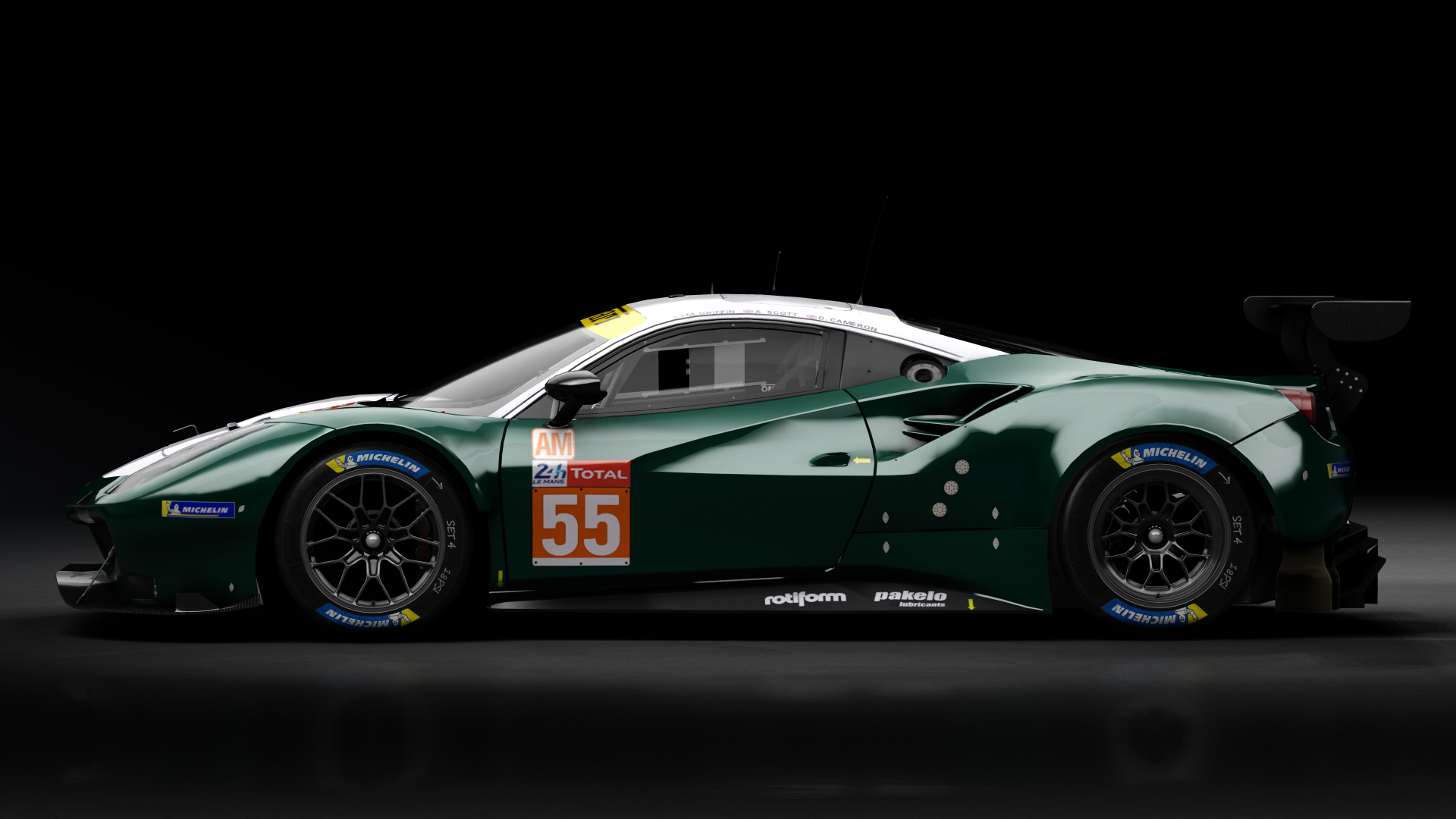 2018 Ferrari 488 GTE Evo Le Mans Spec [Michelotto], skin 2020 #55 Spirit of Race LM24