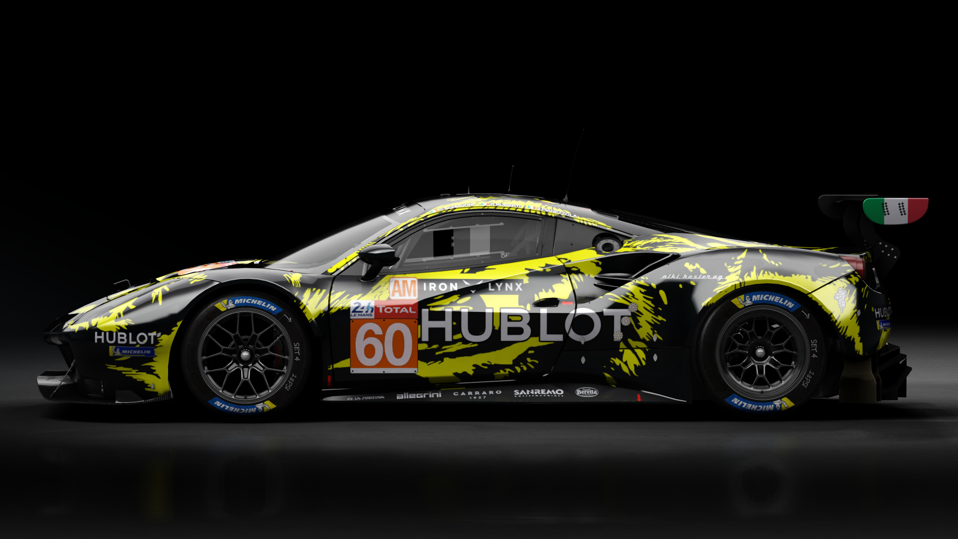 2018 Ferrari 488 GTE Evo Le Mans Spec [Michelotto], skin 2020 #60 Iron Lynx LM24