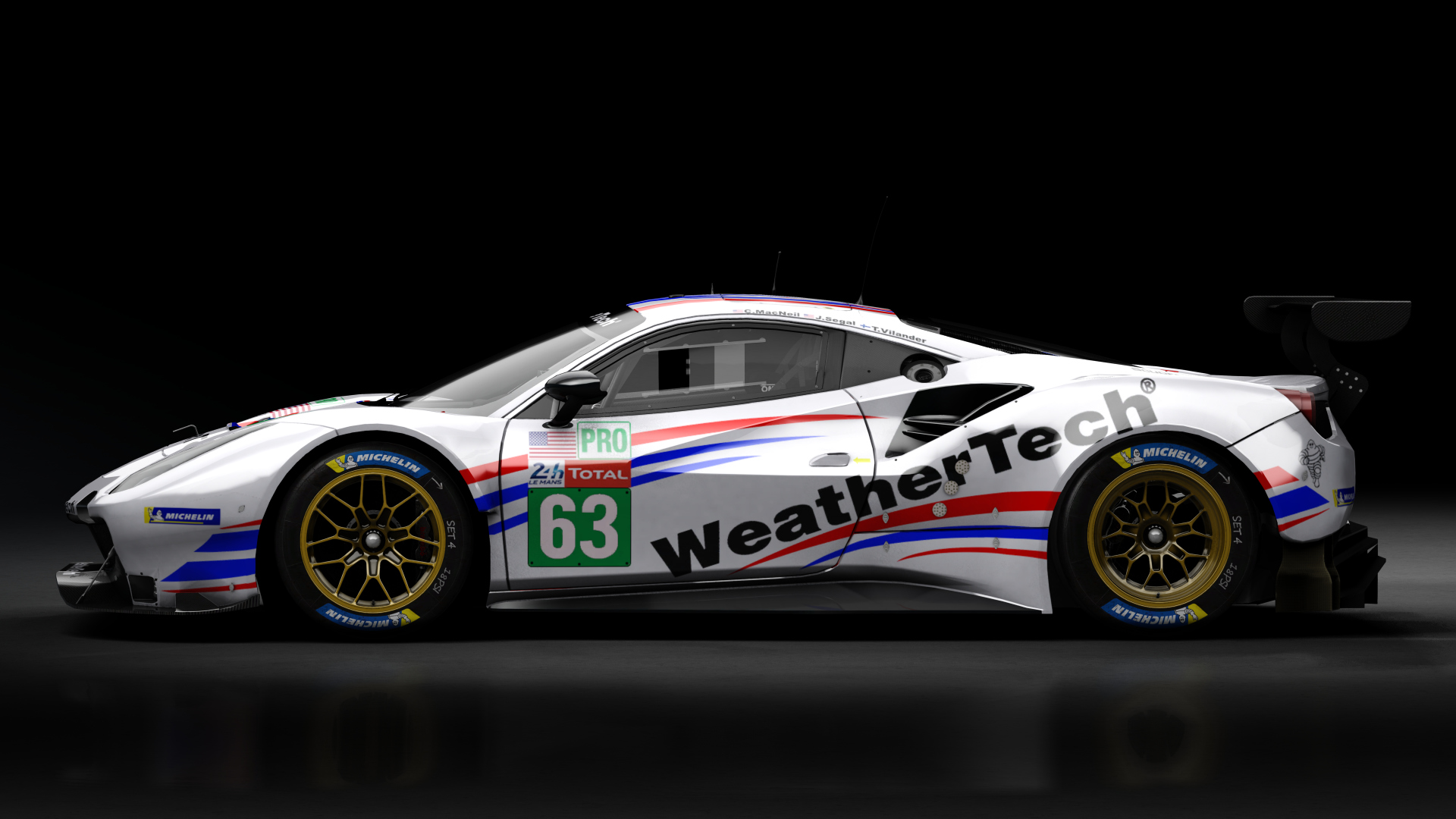 2018 Ferrari 488 GTE Evo Le Mans Spec [Michelotto], skin 2020 #63 Weathertech Racing LM24