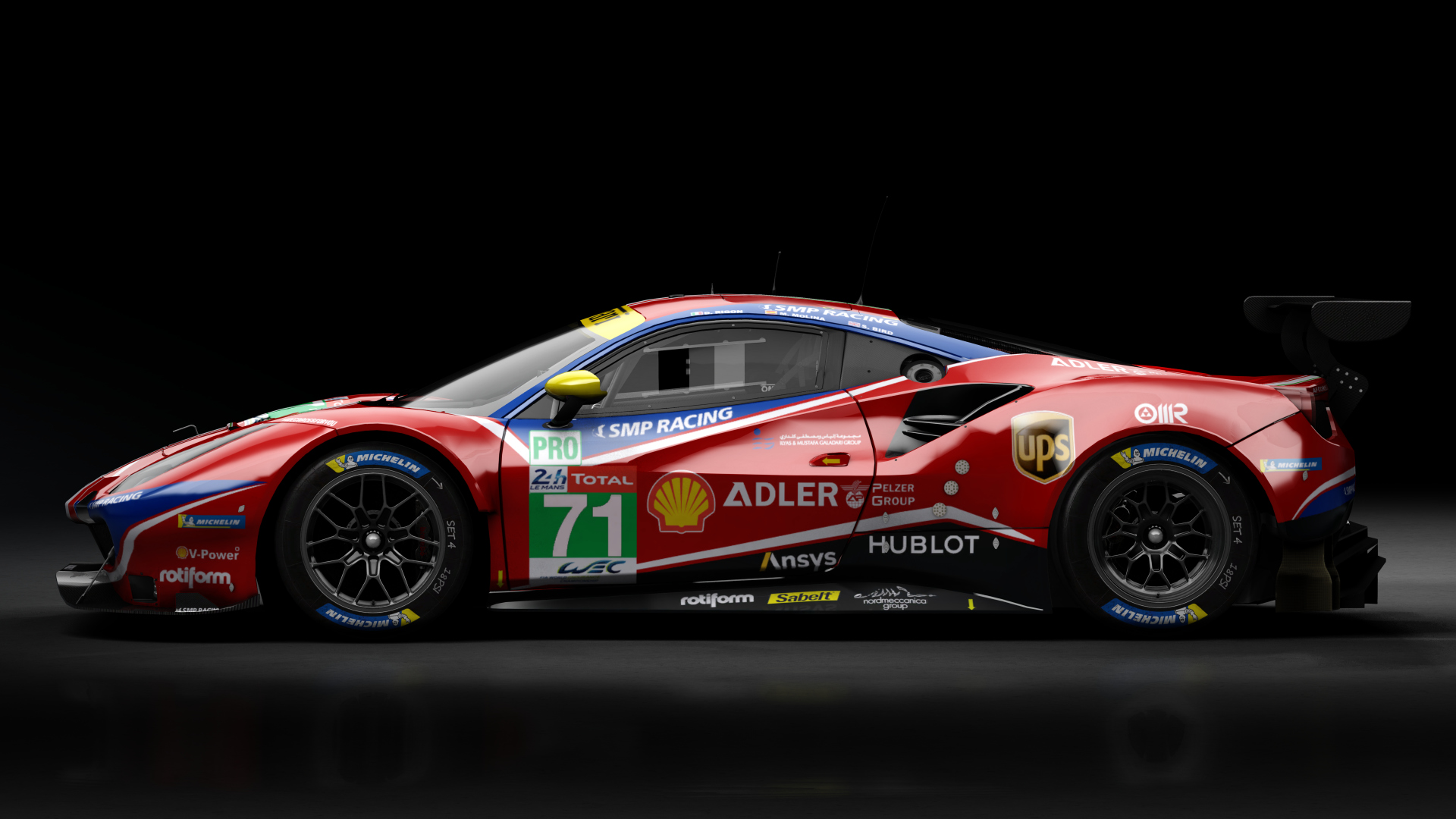 2018 Ferrari 488 GTE Evo Le Mans Spec [Michelotto], skin 2020 #71 AF Corse LM24