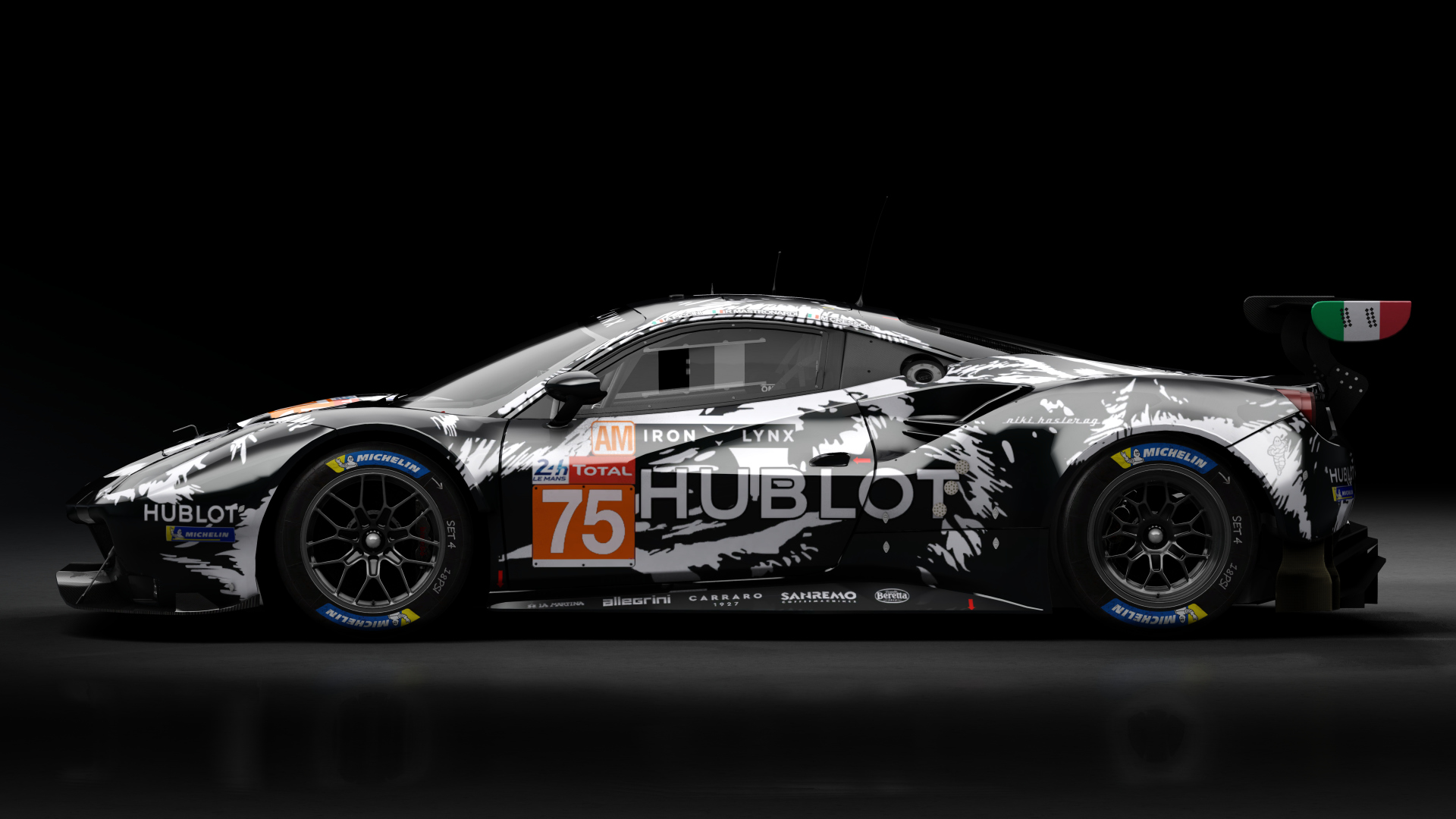 2018 Ferrari 488 GTE Evo Le Mans Spec [Michelotto], skin 2020 #75 Iron Lynx LM24