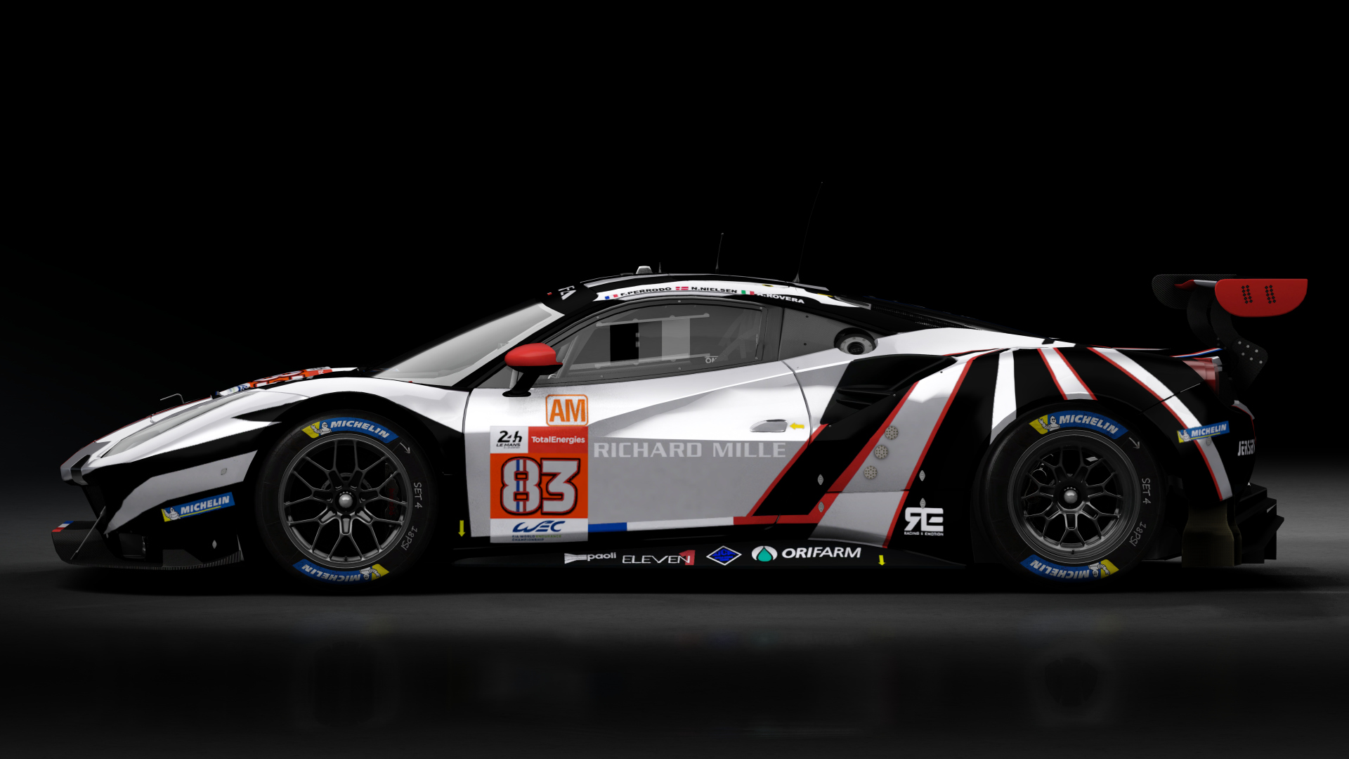 2018 Ferrari 488 GTE Evo Le Mans Spec [Michelotto], skin 2021 #83 AF Corse LM24