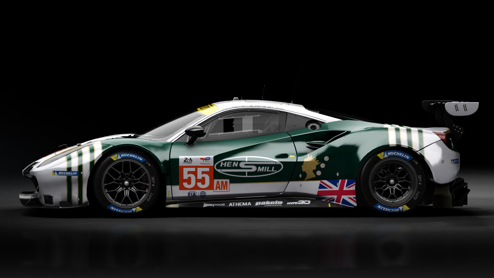 2018 Ferrari 488 GTE Evo Le Mans Spec [Michelotto], skin 2022 #55 Spirit Of Race LM24