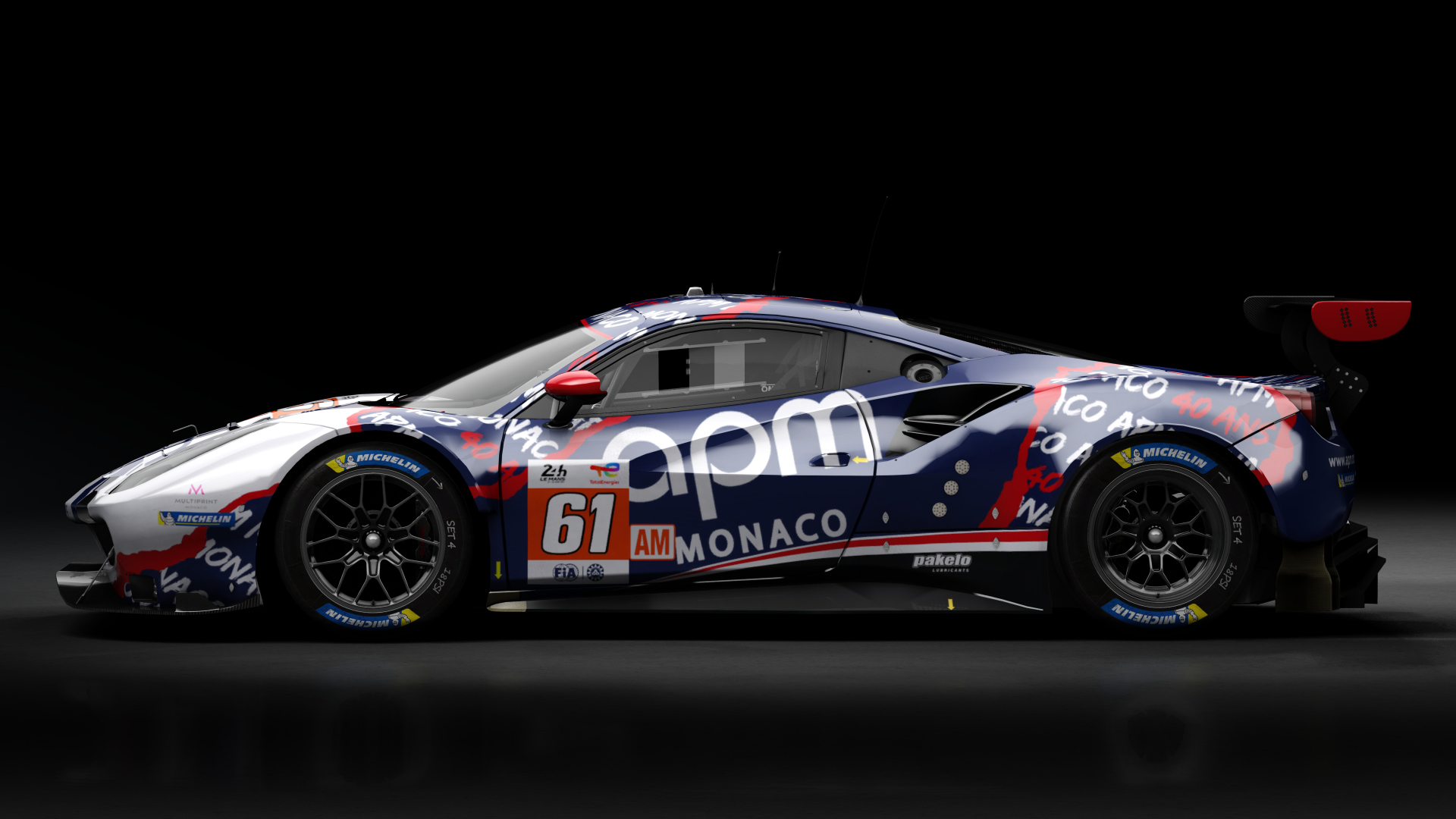 2018 Ferrari 488 GTE Evo Le Mans Spec [Michelotto], skin 2022 #61 AF Corse LM24