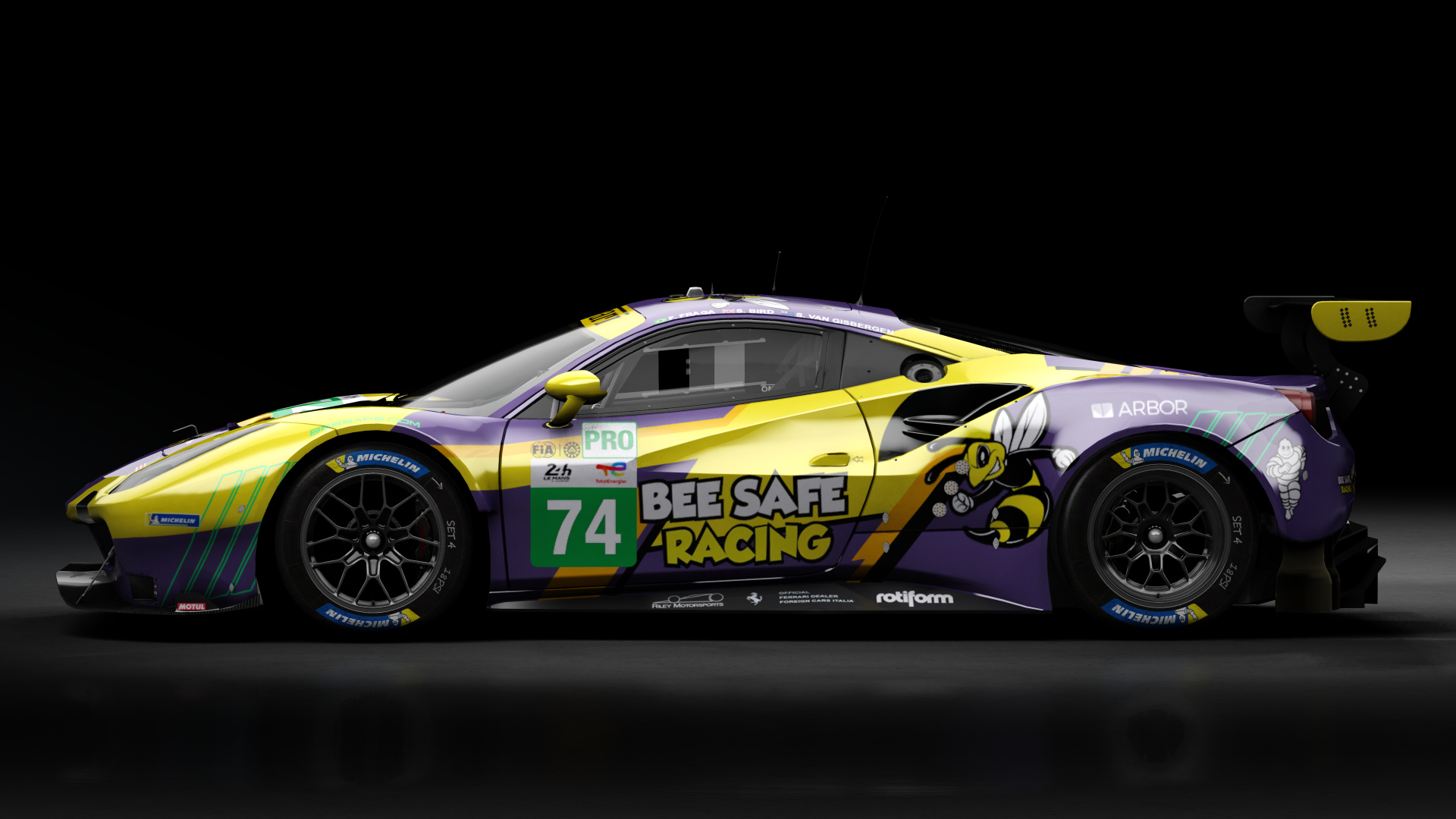 2018 Ferrari 488 GTE Evo Le Mans Spec [Michelotto], skin 2022 #74 Riley Motorsport LM24