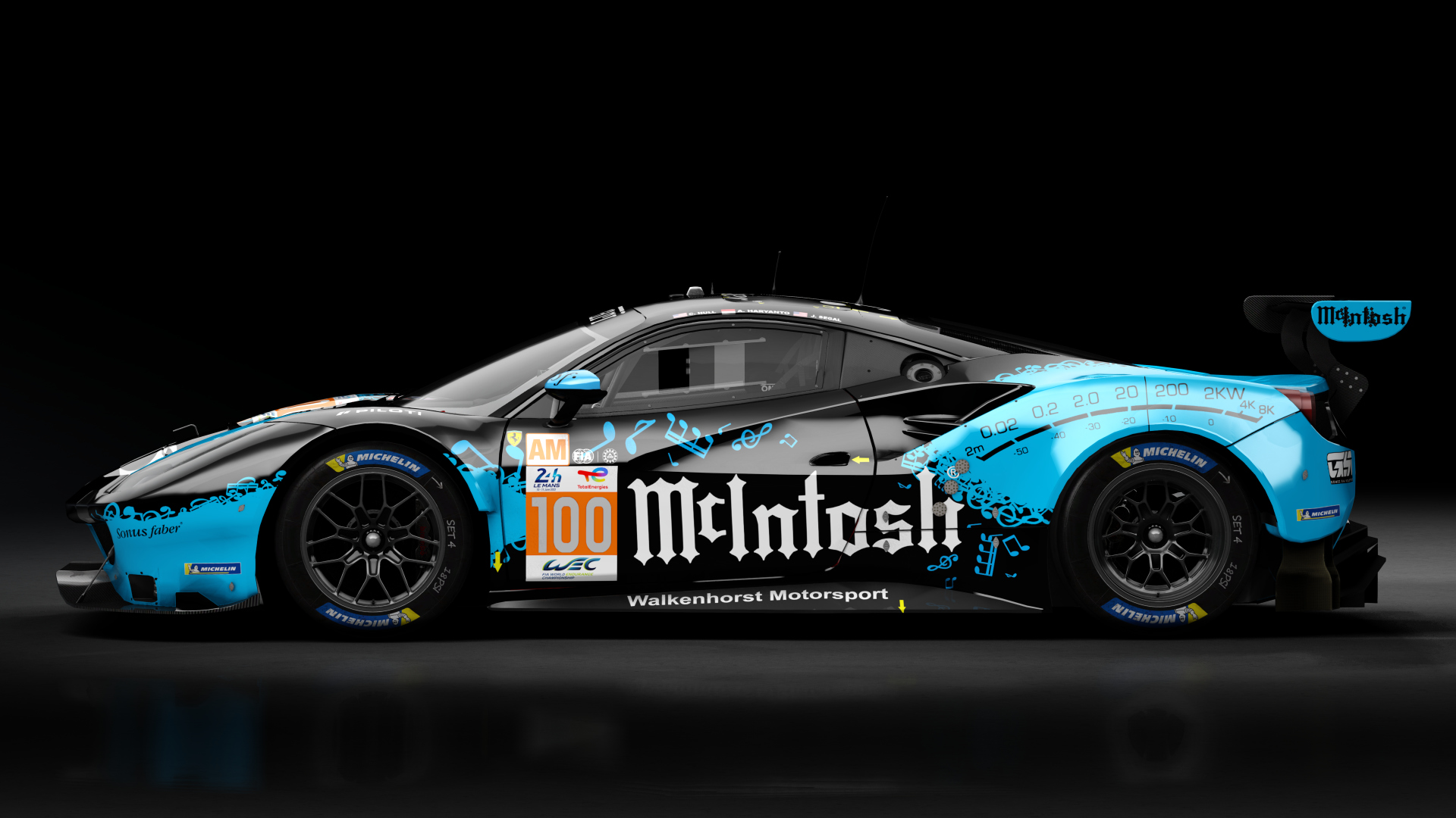 2018 Ferrari 488 GTE Evo Le Mans Spec [Michelotto], skin 2023 #100 Walkenhorst Motorsport LM24